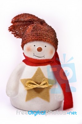 Snowman Christmas Decoration Stock Photo