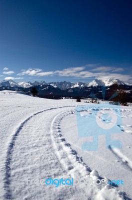 Snowplow Pattern  Stock Photo