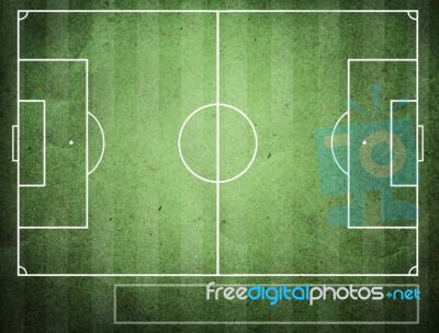 Soccer Ball Field Board Stock Image