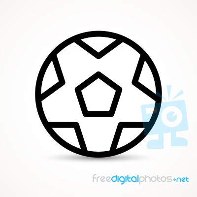 Soccer Ball Icon  Illustration Stock Image