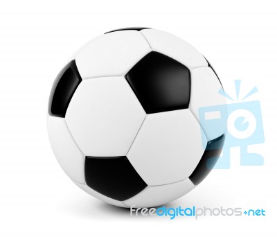 Soccer Ball Isolated On White Background Stock Image