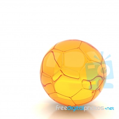 Soccer Ball Isolated White Background Stock Image