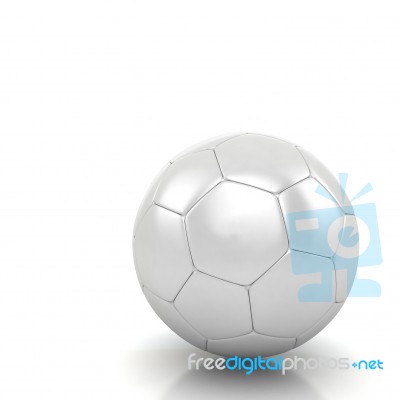 Soccer Ball Isolated White Background Stock Image