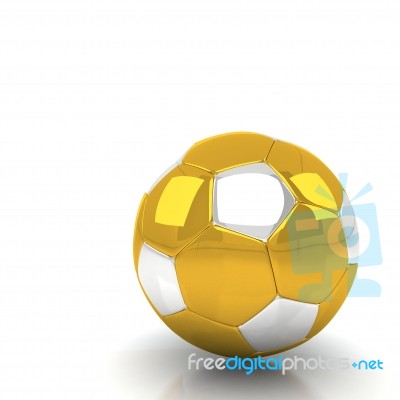 Soccer Ball Isolated White Background Stock Image