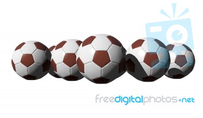 Soccer Balls Stock Image