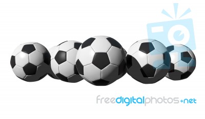 Soccer Balls Stock Image