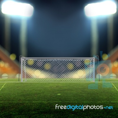 Soccer Field Stock Photo