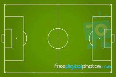 Soccer Field  Illustration Stock Image