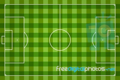 Soccer Field  Illustration Stock Image