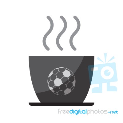 Soccer Football Cup Icon  Illustration Stock Image