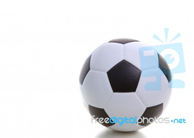 Soccer Football On White Background Stock Photo