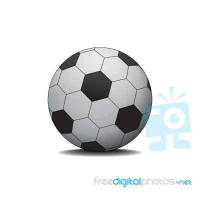 Soccer Football Sport Flat Design Icon  Illustration Stock Image