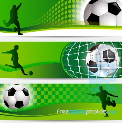 Soccer football tournament banner Stock Image