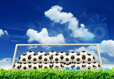 Soccer Goal Stock Photo