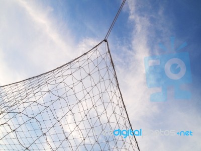 Soccer Nets Stock Photo