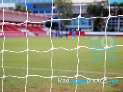 Soccer Nets Stock Photo