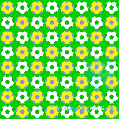 Soccer Pattern - Seamless Stock Image