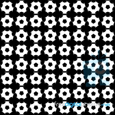 Soccer Pattern - Seamless Stock Image