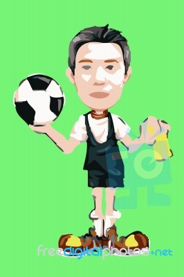 Soccer Player Stock Image