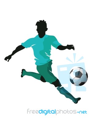 Soccer Player Stock Image