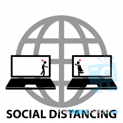 Social Distancing Stock Image