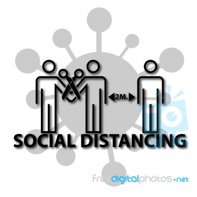 Social Distancing Stock Image