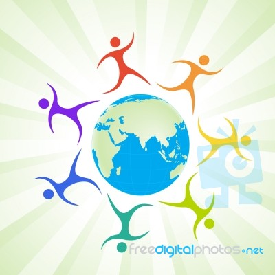 Social Media Network Stock Image