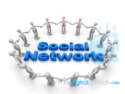 Social Network Stock Image