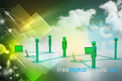 Social Network And Media Concept Stock Image