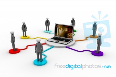 Social Network And Mobile Media Concept Stock Image