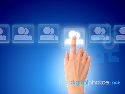 Social Network Concept Stock Photo