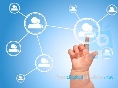 Social Network Concept Stock Photo