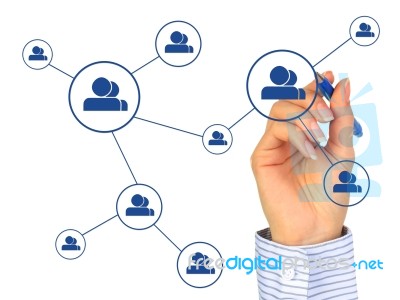 Social Network Concept Stock Photo