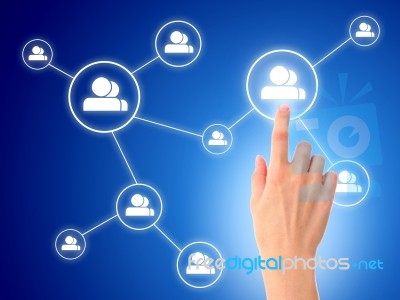 Social Network Concept Stock Photo