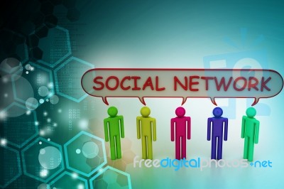 Social Network Concept Stock Image