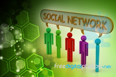 Social Network Concept Stock Image