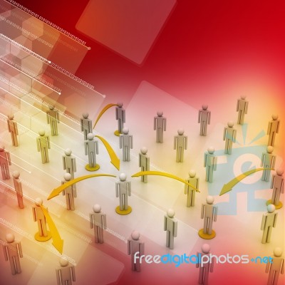 Social Network Concept Stock Image