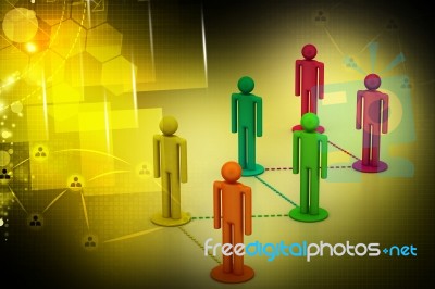 Social Network Concept Stock Image