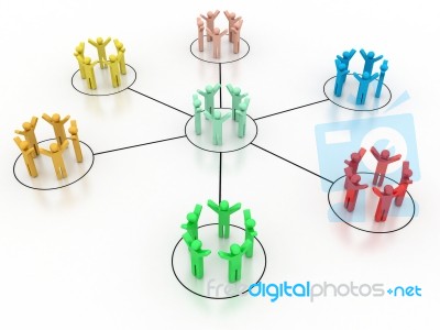 Social Networking Stock Image