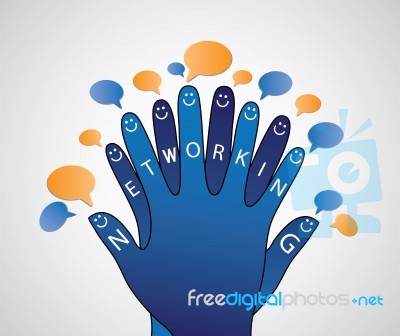 Social Networking Concept Stock Image