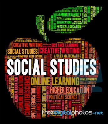 Social Studies Shows Common Studying And Study Stock Image