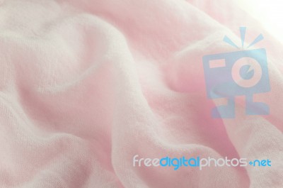 Soft Pink Fabric Stock Photo