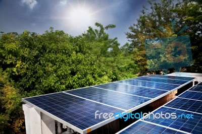 Solar Cells Stock Photo