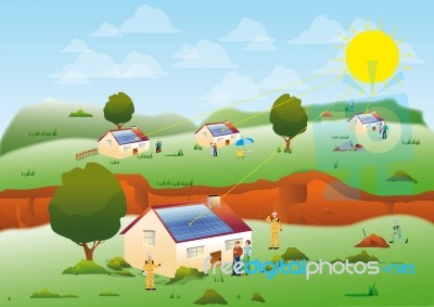 Solar Panels Stock Image