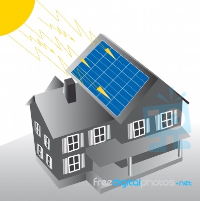 Solar Panels Stock Image