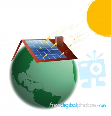 Solar Panels Stock Image