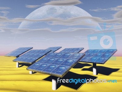 Solar Panels Stock Image