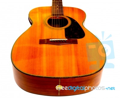 Solid Body Electric - Acoustic Guitar Stock Photo