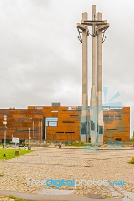 Solidarity Monument In Gdansk Stock Photo