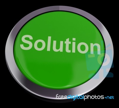 Solution button Stock Image